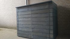 Shed for storing garbage containers